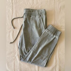 Bella Dahl Green/Gray Large Pocket Drawstring Joggers Women’s Small Casual